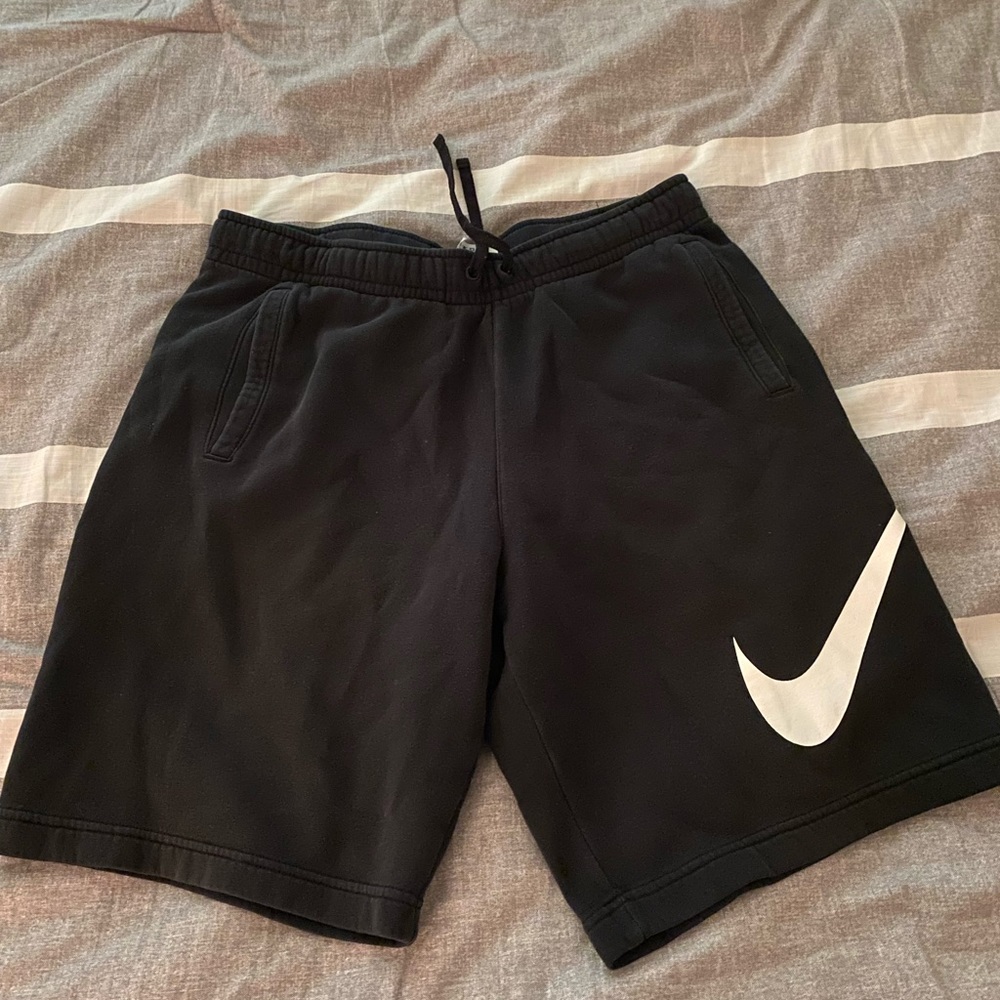 Nike black sweat shorts
